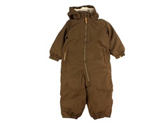 Lil Atelier dark earth snowsuit